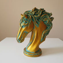 Load image into Gallery viewer, Elegant Poly Resin Horse Face Table Décor