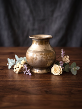 Load image into Gallery viewer, Whispers of Ritual: Vintage Brass Water Pot/Lota, Aged Elegance