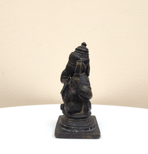 Load image into Gallery viewer, Ganesh Sitting Idol Sculpture Brass Statue Size 6.5 x 4.3 x 8.2 cm