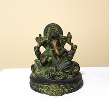 Load image into Gallery viewer, Mangalkari Charbhuja Ganpati Statue God Idol Size 11 x 8.5 x 11.5 cm
