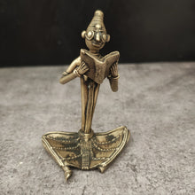 Load image into Gallery viewer, Dhokra Art Reader Figurine