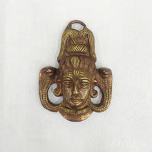 Load image into Gallery viewer, Antique Finish Shankar Face Wall Hanging Size 7.5 x 2.4 x 9.7 cm