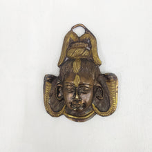 Load image into Gallery viewer, Antique Finish Shankar Face Wall Hanging Size 7.5 x 2.4 x 9.7 cm