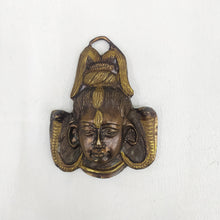 Load image into Gallery viewer, Antique Finish Shankar Face Wall Hanging Size 7.5 x 2.4 x 9.7 cm