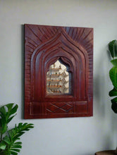Load image into Gallery viewer, Antique Inspired Handcrafted Wooden Rustic Jharokha