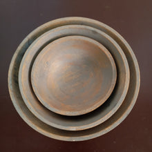Load image into Gallery viewer, Rustic Hand-Carved Wooden Bowl Set | Decorative Farmhouse Decor