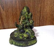 Load image into Gallery viewer, Mangalkari Charbhuja Ganpati Statue God Idol Size 11 x 8.5 x 11.5 cm