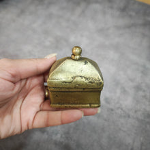 Load image into Gallery viewer, Antique Brass Trinket knob Box (Not a Set)