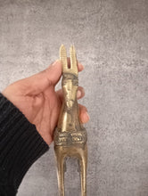 Load image into Gallery viewer, Vintage Brass Tribal Horse Figurine