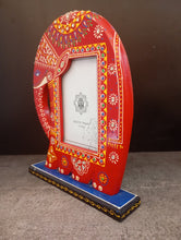 Load image into Gallery viewer, Handcrafted Wood Elephant Photo Frame: A Treasured Home Accent and Gift