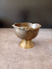 Load image into Gallery viewer, Antique German Silver Footed Bowl with Sculpted Rim