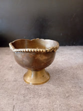 Load image into Gallery viewer, Antique German Silver Footed Bowl with Sculpted Rim
