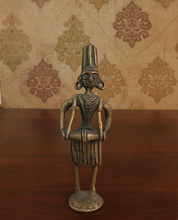 Load image into Gallery viewer, Vintage Dhokra Brass Tribal Musician Figurines -Sold Individually