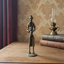 Load image into Gallery viewer, Vintage Dhokra Brass Tribal Musician Figurines -Sold Individually