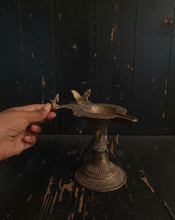 Load image into Gallery viewer, Vintage Indian Brass Oil Lamp with Bird Figures