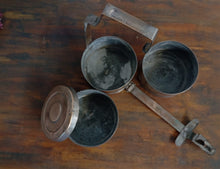 Load image into Gallery viewer, Vintage Three Tier Brass Tiffin Box
