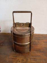 Load image into Gallery viewer, Vintage Two Tier Brass Tiffin Box