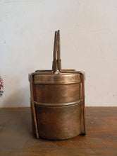 Load image into Gallery viewer, Vintage Two Tier Brass Tiffin Box