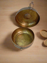 Load image into Gallery viewer, A Taste of Tradition: Antique Brass Chapati Container - Style It by Hanika