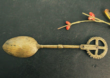 Load image into Gallery viewer, Antique Brass Teaspoon with Cutter (Length - 6.2 Inches) - Style It by Hanika
