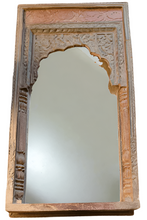 Load image into Gallery viewer, Antique Inspired Handcrafted Wooden Rustic Mirror Frame Jharokha Style - Style It by Hanika