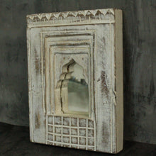 Load image into Gallery viewer, Antique Inspired Handcrafted Wooden Rustic Mirror Indian Jharokha - Style It by Hanika