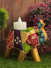 Load image into Gallery viewer, Beautiful Handcrafted Wooden Elephant Tealight - Style It by Hanika