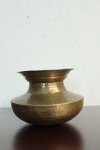 Load image into Gallery viewer, Beautiful Vintage Brass Chari / Oil or Ghee Vessel - Style It by Hanika