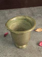 Load image into Gallery viewer, Beautiful Vintage Brass Footed Glass - Style It by Hanika