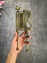 Load image into Gallery viewer, Beautiful Vintage Brass Mughal Indian Betel Nut Cutter, Mid 19th Century (Length - 23") - Style It by Hanika