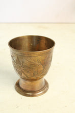 Load image into Gallery viewer, Beautiful Vintage Copper Footed Glass goblet - Style It by Hanika