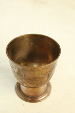 Load image into Gallery viewer, Beautiful Vintage Copper Footed Glass goblet - Style It by Hanika