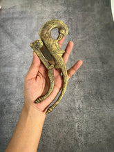 Load image into Gallery viewer, Beautiful Vintage Old Brass Fine Quality Engraved Peacock Shape Betel Nut Cutter / Sarota (Length - 18.5") - Style It by Hanika