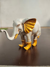 Load image into Gallery viewer, Charming Poly Resin White Elephant with Shoes - Style It by Hanika