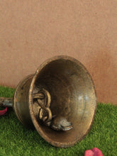 Load image into Gallery viewer, Echoes of Tradition: Antique Brass Temple Bell - Style It by Hanika