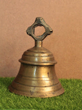 Load image into Gallery viewer, Echoes of Tradition: Antique Brass Temple Bell - Style It by Hanika