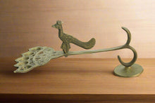 Load image into Gallery viewer, Elegance of the Peacock Brass Panch Aarti Diya - Style It by Hanika