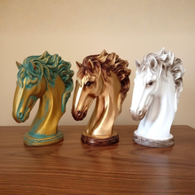 Load image into Gallery viewer, Elegant Poly Resin Horse Face Table Décor