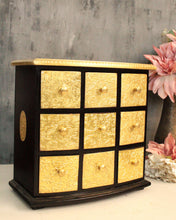 Load image into Gallery viewer, Exquisite Handcrafted 9-Drawer Box with Brass Fittings - Style It by Hanika