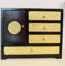 Load image into Gallery viewer, Exquisite Handcrafted Brass-Fitted 4 Drawer 1 Door Box - Style It by Hanika