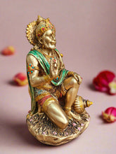 Load image into Gallery viewer, Majestic Poly Resin Sitting Hanuman Ji Statue - Style It by Hanika