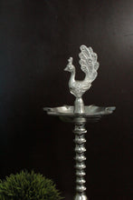 Load image into Gallery viewer, Metal Peacock Deepak: Illuminate Your Daily Pooja and Festive Celebrations - Style It by Hanika