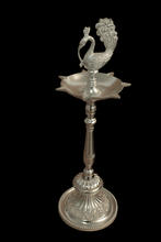 Load image into Gallery viewer, Metal Peacock Deepak: Illuminate Your Daily Pooja and Festive Celebrations - Style It by Hanika