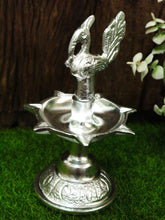 Load image into Gallery viewer, Metal Peacock Deepak: Illuminate Your Daily Pooja and Festive Celebrations - Style It by Hanika