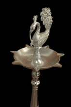 Load image into Gallery viewer, Metal Peacock Deepak: Illuminate Your Daily Pooja and Festive Celebrations - Style It by Hanika