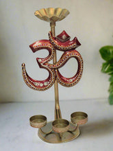 Load image into Gallery viewer, Serene OM Tealight Holder: Radiance for Your Sacred Space - Style It by Hanika