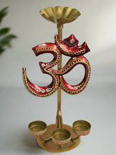 Load image into Gallery viewer, Serene OM Tealight Holder: Radiance for Your Sacred Space - Style It by Hanika