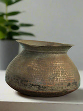Load image into Gallery viewer, Vintage Beautifully Carved Brass Pot - Style It by Hanika