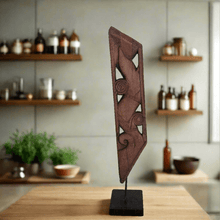 Load image into Gallery viewer, Vintage Carved Bracket Standee (LxBxH - 6.75 x 6 x 32 Inches) - Style It by Hanika