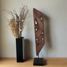 Load image into Gallery viewer, Vintage Carved Bracket Standee (LxBxH - 6.75 x 6 x 32 Inches) - Style It by Hanika